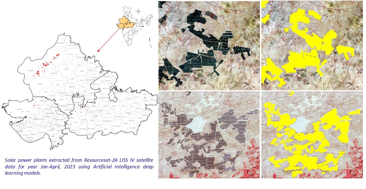 Image for AI based Solar power plants extraction for Rajasthan from Resourcesat LISS IV data