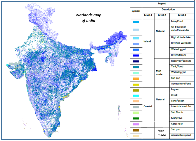 Image for Space based observation of Indian wetlands