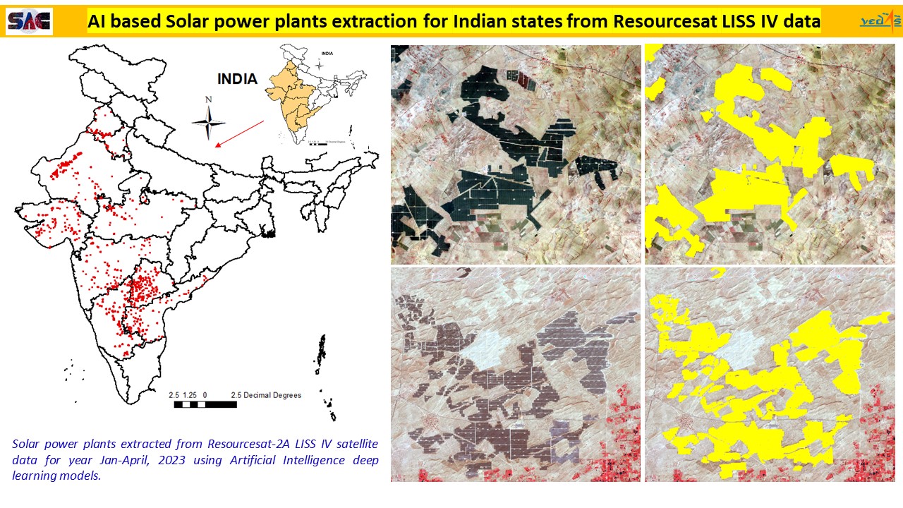 Image for AI based Solar power plants extraction for Rajasthan from Resourcesat LISS IV data