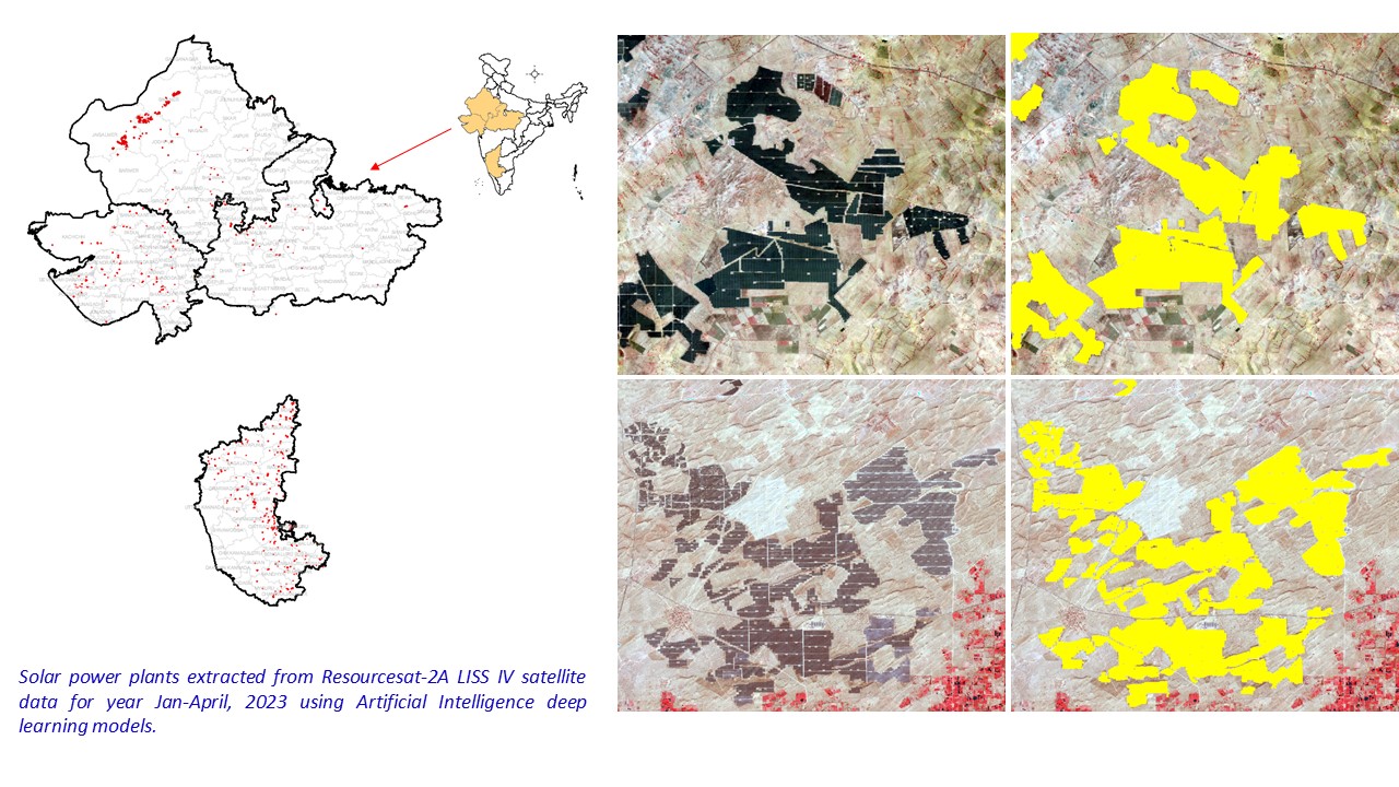 Image for AI based Solar power plants extraction for Rajasthan from Resourcesat LISS IV data