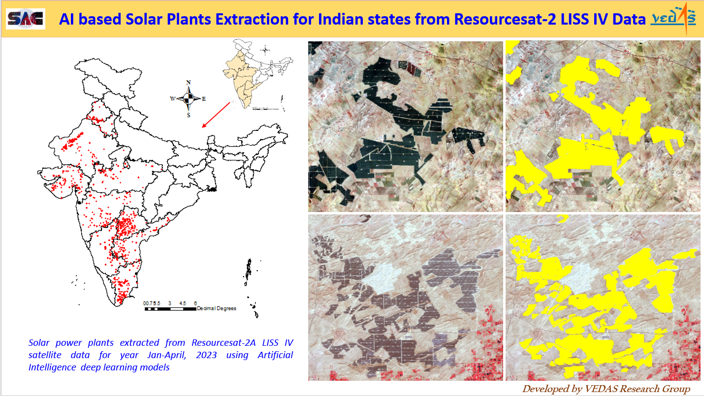 Image for AI based Solar power plants extraction for Rajasthan from Resourcesat LISS IV data