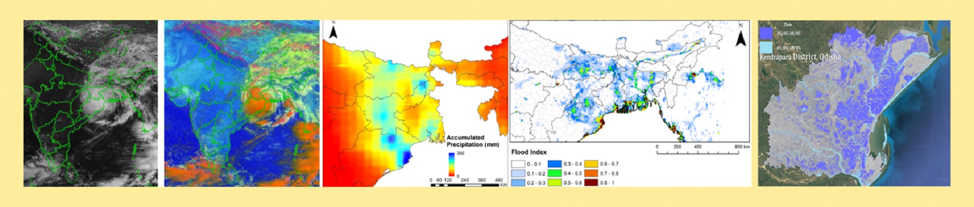 Image for Assessment of surface inundation and changes in water turbidity
                            associated with Cyclone Yaas